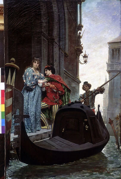 Evening in Venice, 1875 (oil on canvas)