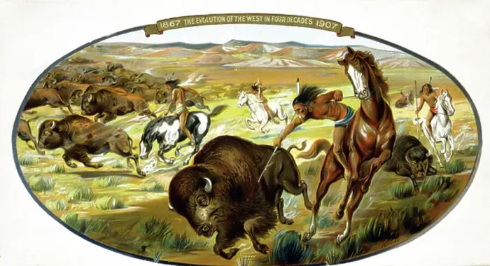 Framed Print : The evolution of the West, 1906