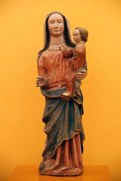Evora Museum. Virgin and Child. Our Lady of Poverty. 15th  /  16th century. Portugal