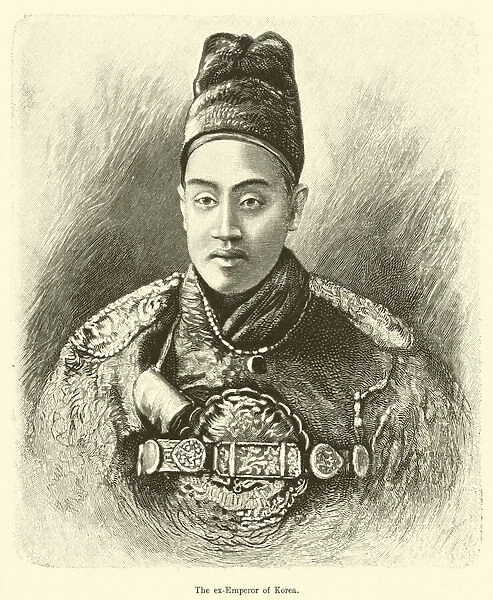 The ex-Emperor of Korea (engraving)