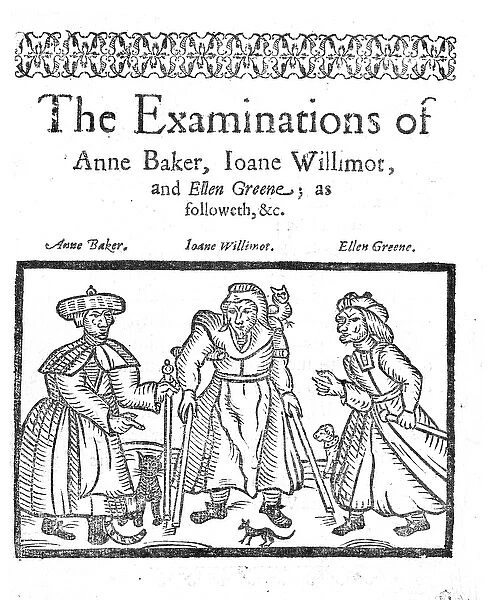 The Examinations of Anne Baker, Joanne Willimot and Ellen Greene (engraving)