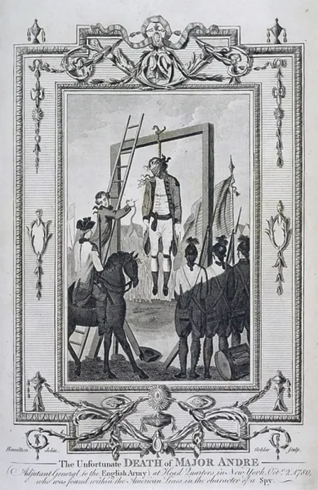 Framed Print : Execution of Major André