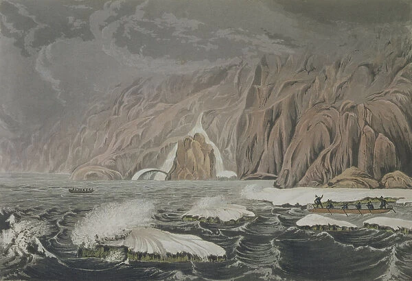 Expedition doubling Cape Barrow, July 25 1821, from