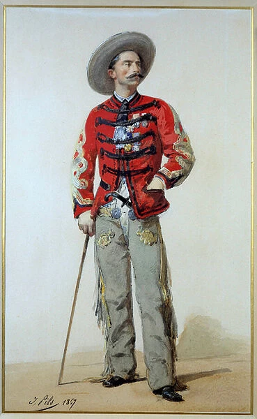 Expedition of Mexico (1861-1867): portrait of General Gaston Galliffet (1830-1909