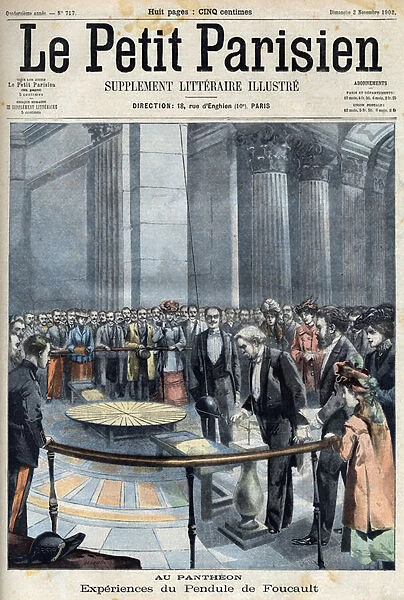 Experience of Foucaults pendulum at the Pantheon with Joseph Chaumie (1849-1919)