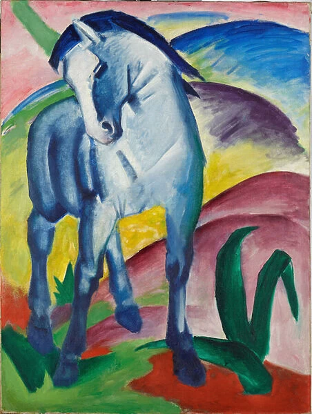 Expressionism - Blue Horse I by Marc, Franz (1880-1916) - Stadtische Galerie im Lenbachhaus, Munich