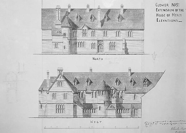 Extension of the House of Mercy, Clewer (engraving)