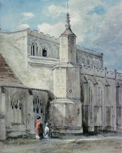 Part of the Exterior of East Bergholt Church: The North Side, c