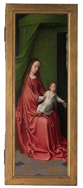 Exterior panel of the Baptism of Christ, c. 1502-08 (oil on panel)