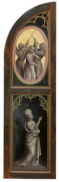 Exterior panel of Madonna with Petrus Wijts (oil on panel)