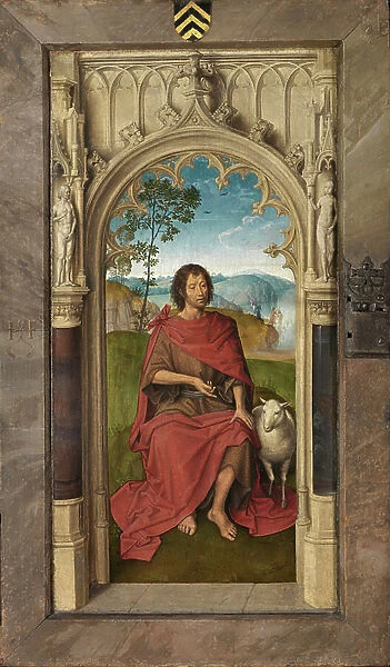 Exterior panel of the Triptych of Jan Floreins, 1479 (oil on panel)