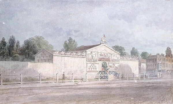 Exterior view of Astleys Amphitheatre, 1777 (w  /  c on paper)