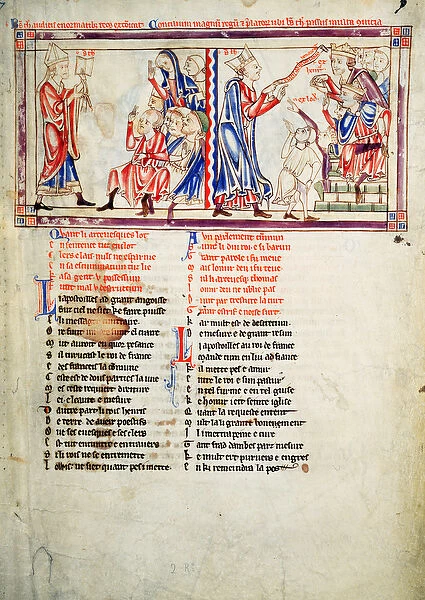 f. 2 LtoR Thomas a Becket pronounces the sentence of excommunication on his enemies