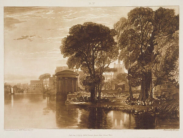 F. 63. I Isleworth, from the Liber Studiorum, engraved by Henry Dawe