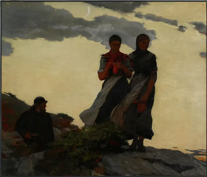 Framed Print : F1908.14a. (Artist). Winslow Homer; United States; Painted in 1881