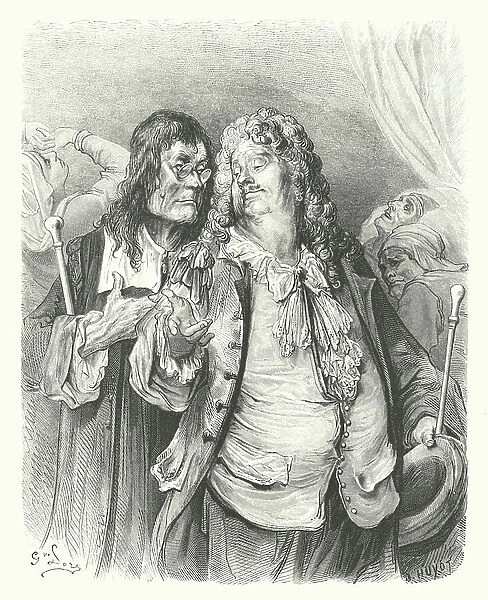 The Fables of La Fontaine: The Doctors (engraving)