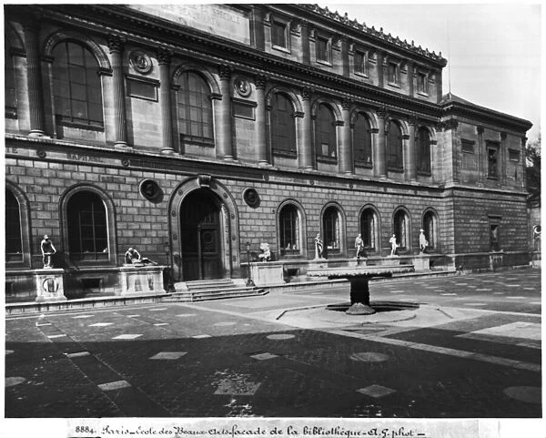 Facade of the library of the Ecole Nationale Superieure des Beaux-Arts, Palais des Etudes