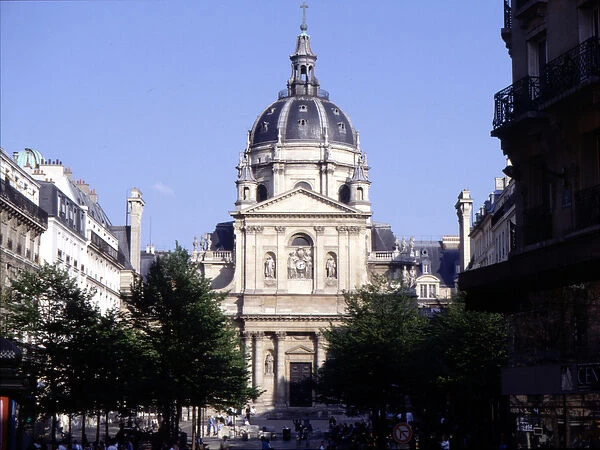 The facade of the Sorbonne