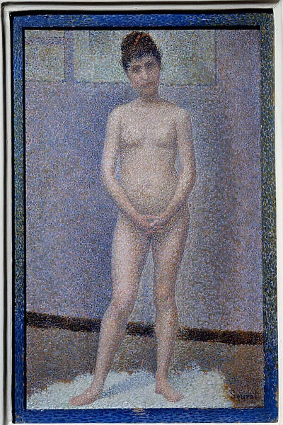 Face-setter Painting by Georges Seurat (1859-1891), 1887. Dim