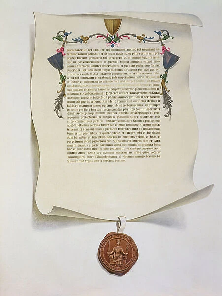 Facsimile edition of the Magna Carta, first published in 1225, 1816 (vellum)