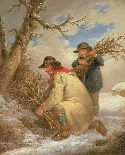 Faggot Gatherers in the Snow (oil on canvas)