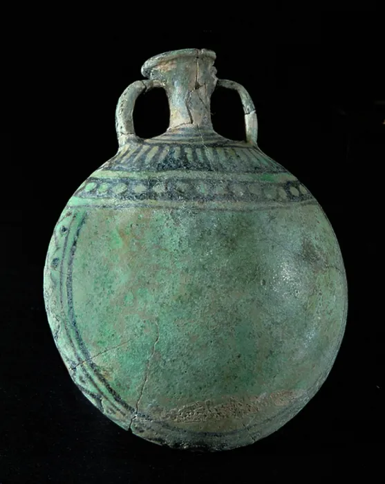Framed Print : Faience flask (faience)