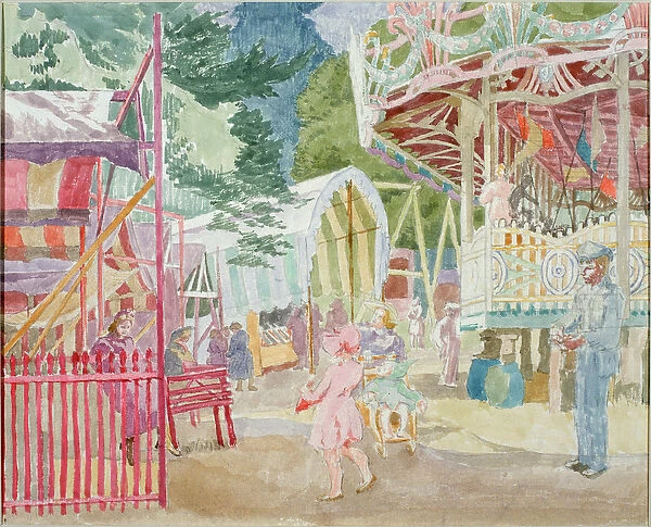 The Fair at Bath (pencil & w  /  c on paper)