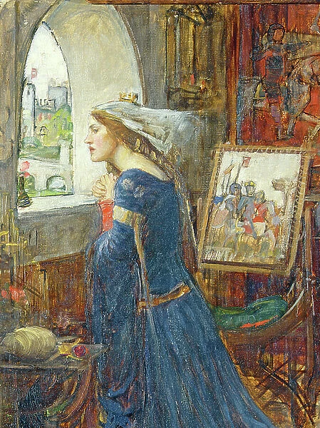 Fair Rosamund, c.1916 (oil on canvas) (detail of 239421)