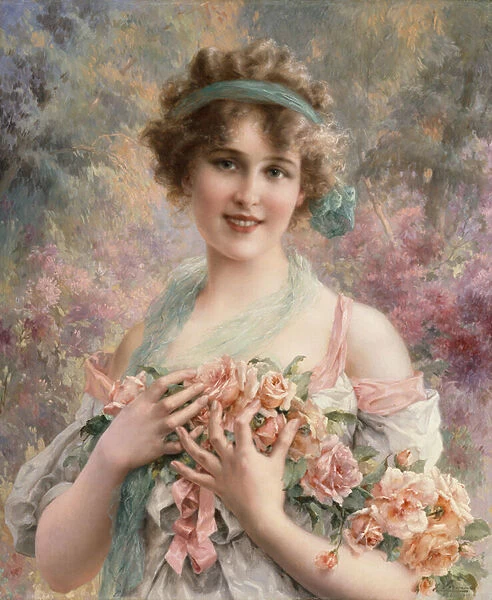 A Fair Rose, 1919 (oil on canvas)