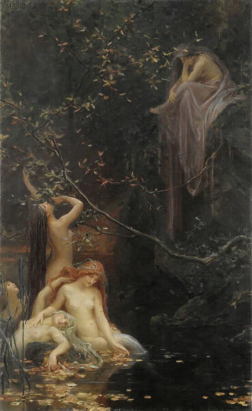 Fairies by the Brook, 1895 (oil on canvas)