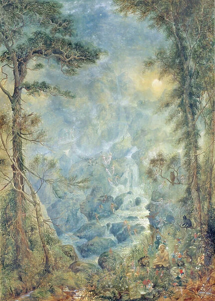 The Fairy Falls, 1908 (w  /  c on paper)