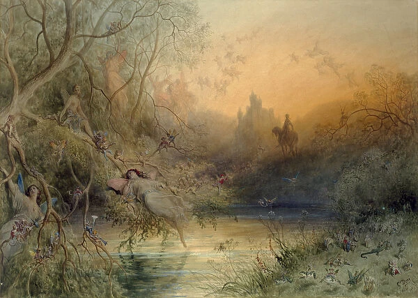 Fairy Land, 1881 (w  /  c with gouache over graphite on cream wove paper)