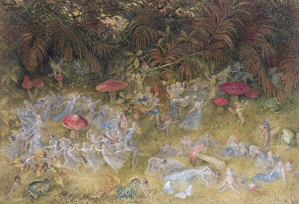 Fairy Rings and Toadstools, 1875 (w  /  c on paper)
