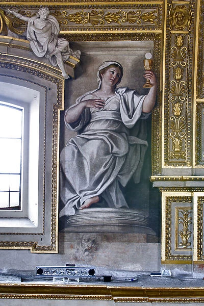 The Faith, one of the six female allegorical figure representing Virtues, 1622-28 (fresco)