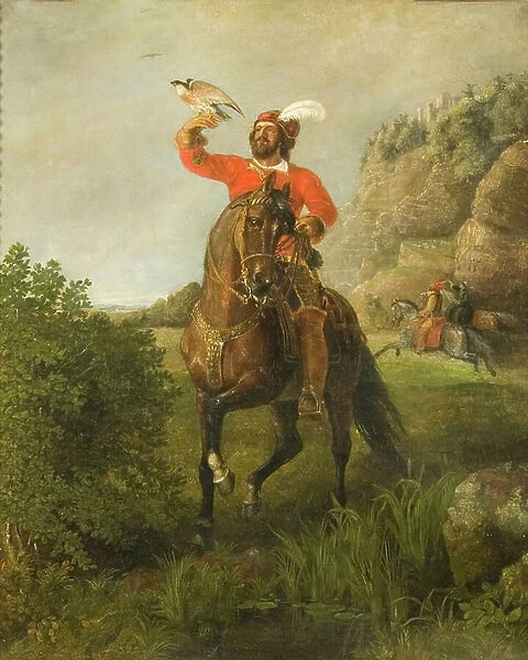 The Falconer, 1846 (oil on canvas)