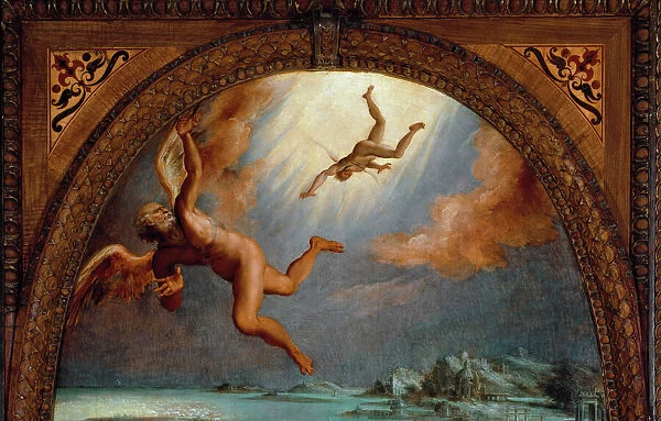 The Fall of Icarus, detail (Painting, 1570-1572)