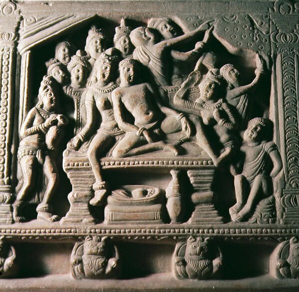 The Fall of Mandhata, from Mathura, Uttar Pradesh, Kusana dynasty (stone)