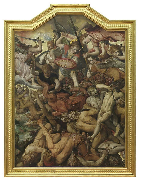 The Fall of the Rebel Angels, 1554 (oil on panel)