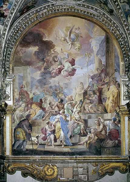 The Fall of Simon Magus, 1690 (fresco)