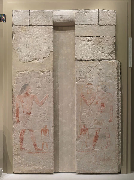 False Door of Nykara, 2408-2341 BC (limestone)