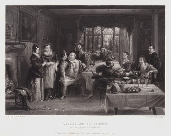 Falstaff and His Friends (engraving)