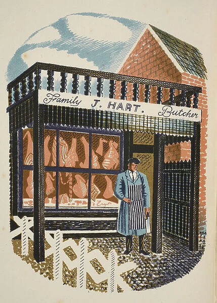 Family Butcher, illustration from High Street by J. M