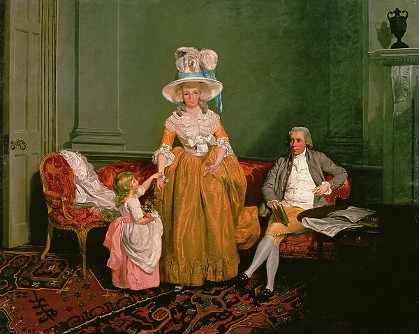 Family Group (oil on canvas)