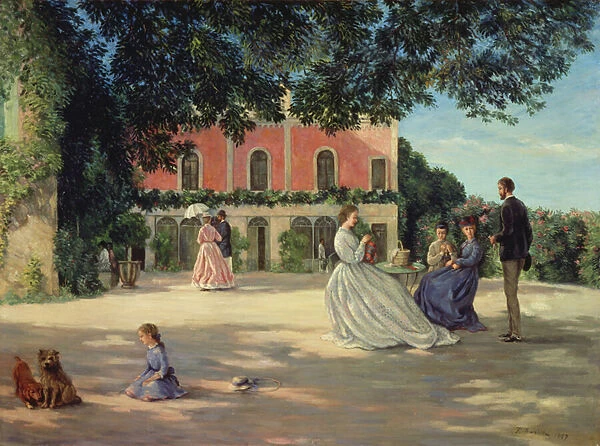 Family Reunion on the Terrace at Meric, 1867