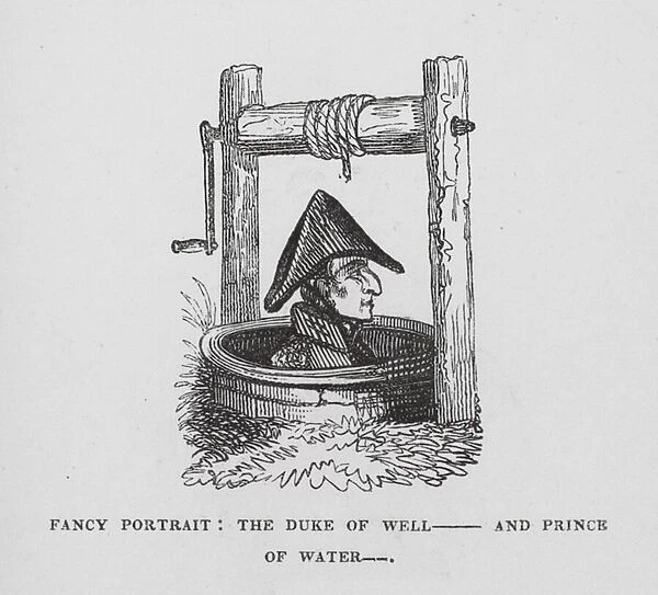 Fancy Portrait, the Duke of Well, and Prince of Water (engraving)
