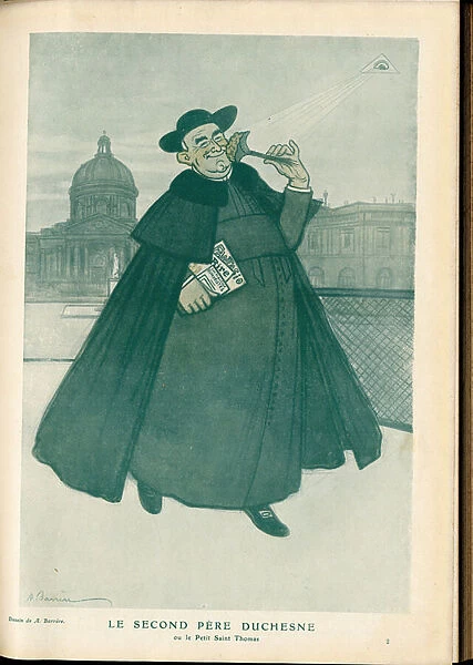 Fantasio, 1911_2_15 - Illustration of A Barrere (1874-1931): Press  /  Media, Religion Faith