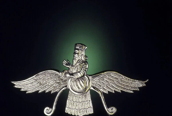 Faravahar, Zoroastrian parsi symbol (metal)