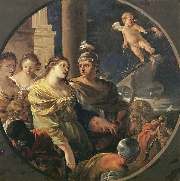 The Farewell of Dido and Aeneas (oil on copper)
