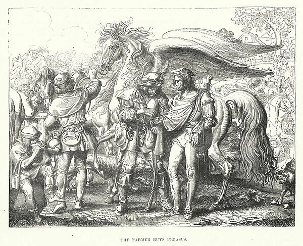 The farmer buys Pegasus (engraving)
