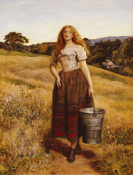 The Farmers Daughter (oil on canvas)